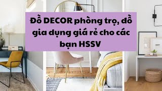 Shopee Haul Tổng hợp đồ Decor phòng Đồ Gia Dụng giá rẻ cho các bạn HSSV [upl. by Wren]