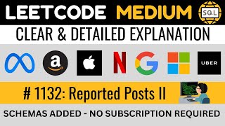 Leetcode MEDIUM 1132  Reported Posts II DISTINCT ROUND AVERAGE  Explained by Everyday Data Science [upl. by Naejamron989]