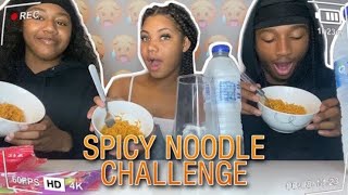 SPICY NOODLE CHALLENGE ft demarre king alexie🔥 GONE WRONG [upl. by Banky]