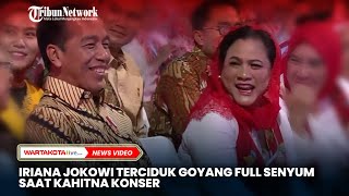 Iriana Jokowi Terciduk Goyang Full Senyum Saat Kahitna Konser [upl. by Glinys]