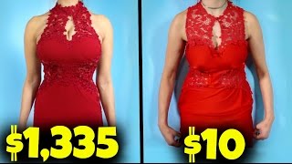 10 Prom Dress Vs 1000 Prom Dress [upl. by Narcho]