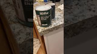 Painting my cabinets with Behr Alkyd [upl. by Airyk]