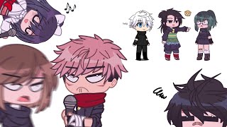 JUJUTSU KAISEN DOES KARAOKE jjk gacha club [upl. by Onairam]