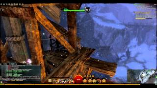 Panorama Falaises de Hantedraguerre Dredgehaunt Cliffs Guild Wars 2  Jumping Puzzle [upl. by Lynnette948]