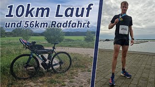 10km Lauf beim Goitzsche Marathon 2024  56km Radfahren [upl. by Pammie]