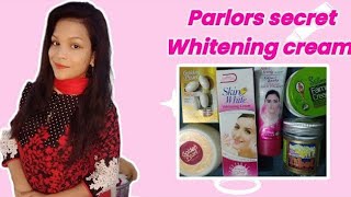 How to make parlour secret whitening cream at home [upl. by Airamas]