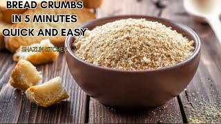 BREAD 🍞 CRUMBS AT HOME 💯  REAL DON’T BUY AT MARKET breadcrumbs breadrecipe cooking [upl. by Elam]