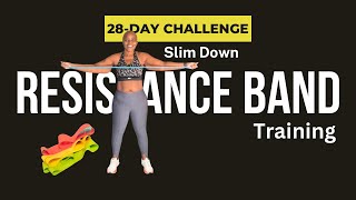 GET FIT FAST with 28 Day Resistance Band Challenge [upl. by Ilene642]