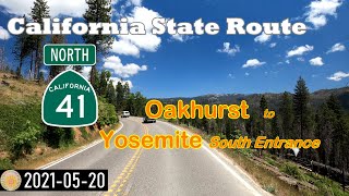 CA41 Oakhurst to the South Entrance of Yosemite National Park scenic drive northbound [upl. by Juana]