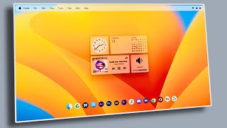 How To Give Windows 11 A Stylish Macos Makeover With Dynamic Wallpaper [upl. by Arzed]