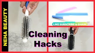 How to clean Comb Hair Brush Rollers  Comb Cleaning Hacks  Comb Cleaning Solution  Neha Beauty [upl. by Raffaj]