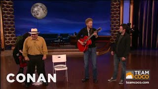 Rehearsal Outtakes LaBamba Jumps The Gun  CONAN on TBS [upl. by Eetnod326]