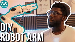 DIY Arduino Robot Arm  Controlled by Hand Gestures  Full Tutorial [upl. by Perle]