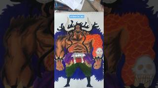 THE PAINTING OF KAIDO  KAIDO IS MAIN ANTAGONIST OF WANO ARC ONE PIECE 🏴‍☠️ kaido LUFFYwano ART [upl. by Abijah]