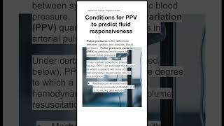 Conditions for PPV to predict fluid responsiveness [upl. by Pease]