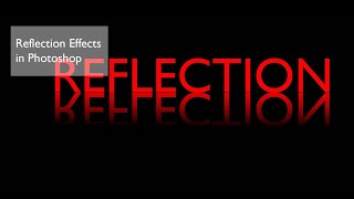 Text Reflection Effect in Photoshop [upl. by Lisab]