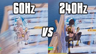 Testing 60Hz vs 144Hz vs 240Hz On Fortnite  Refresh Rate Comparison [upl. by Garald]