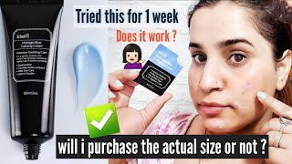 🌿I tried Klairs midnight blue calming cream for 7 days  ✅Will i purchase or not ❌  Bhawna Sharma [upl. by Schuyler]