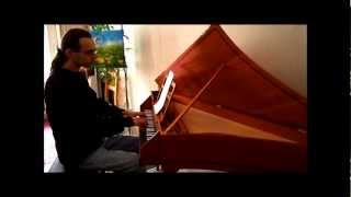 Louis Couperin Prelude in g minor  John Moraitis spinet [upl. by Nivlam]