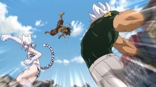 Fairy Tail Elf Man amp Lisanna VS Ajeel Ramal  Elf Man VS Ajeel Of Spriggan 12 [upl. by Amii]