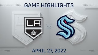 NHL Highlights  Kings vs Kraken  Apr 27 2022 [upl. by Hernandez214]