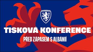 Liga národů I Tisková konference před zápasem s Albánií [upl. by Llevart]