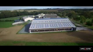 Clip de présentation dune stabulation vache laitière en drone [upl. by Llenor]