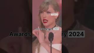 Taylor Swifts Apology to Celine Dion at Grammy Awards 2024 [upl. by Ardnaet]