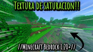 🟢Textura de saturación de bloques  Minecraft Bedrock 120  Texture Pack [upl. by Ardnuahs]