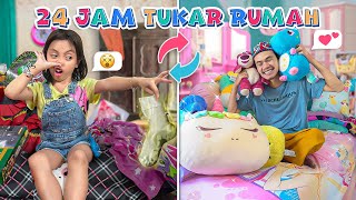 LEIKA TUKER RUMAH SAMA TOMPEL 😱 24 JAM LEIKA JADI TOMPEL [upl. by Carnahan]