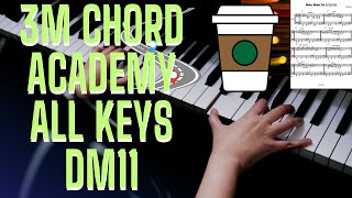 3min Chord Academy Dm11 All Keys CA is open [upl. by Derinna]