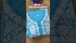 Meesho Chikankari kurti haul  ₹500😍 meeshohaul ytshorts shortsvideo chikankari grwm fyp [upl. by Sylado]