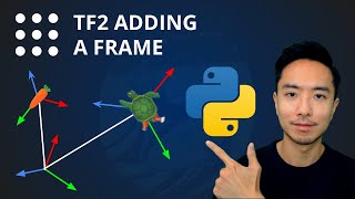 ROS2 tf2 Tutorial  Adding a Frame Python [upl. by Adnauqal]