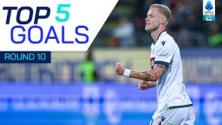 Odgaards brilliant shot  Top 5 Goal  Round 10  Serie A 202425 [upl. by Rosenblum]