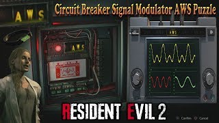 Resident Evil 2 Remake Lab Circuit Breaker Signal Modulator AWS Puzzle Guide [upl. by Agem]