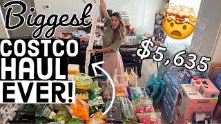 🤯 ENORMOUS 5K COSTCO HAUL Large Family Grocery Haul MOM OF 5 [upl. by Atiloj]