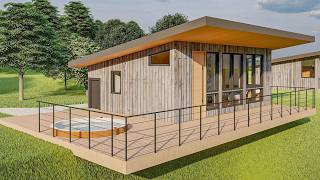 Göl Kenarı Tiny House Köyü  Müstakil Ev Modelleri  Modern Prefabrik Ev Yapımı  Villa Tasarımı [upl. by Akemhs]