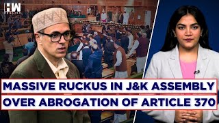 Chaos Erupts In JampK Assemblys 1st Session In 6 Years Over Article 370 Abrogation [upl. by Fira]