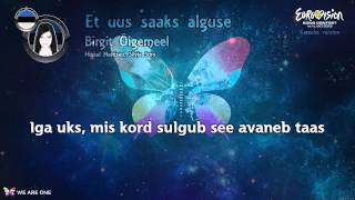 Birgit Õigemeel  quotEt Uus Saaks Algusequot Estonia  Karaoke version [upl. by Anidualc]