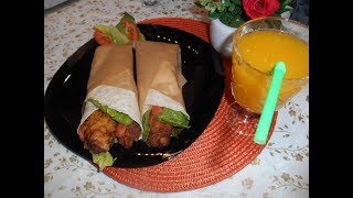 Chicken Tortilla Wrap Chicken Twister by Cook with Rabi [upl. by Tnomed316]