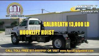 Video of a GMC Single Axle Hook Lift Truck Working [upl. by Volny]