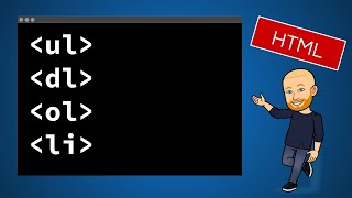 HTML lists ul ol li dl dt dd [upl. by Marijn]