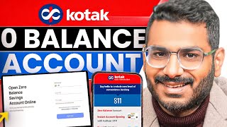 Kotak Mahindra Bank Open Account Zero Balance  Kotak 811 Account Opening Online Zero Balance [upl. by Ehcsrop]