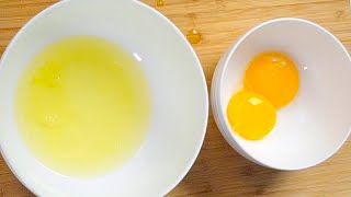 How to Separate Egg Whites and Yolks Fast and Easy [upl. by Yesnyl]