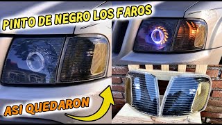 Como Pintar De Negro El Fondo De Los Faros y Se Vean Mas Personalizados Black Housing Ford Explorer [upl. by Senaj]