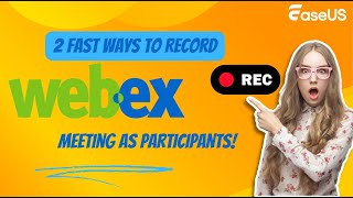 How to Record Webex Meeting As Participants 2024 With Audio [upl. by O'Connor]