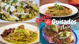 4 recetas de comidas caseras fáciles y rápidas  Recetas mexicanas  Cocina Vital [upl. by Hummel]