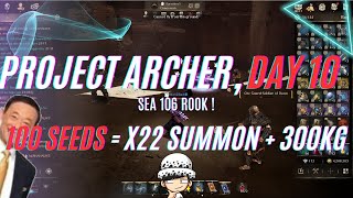 🔴 LIVE  PROJECT ARCHER DAY 10  100 seeds  x22 summon plus gold [upl. by Ahsenre]