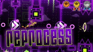 quotReprocessquot Demon by Hyenada All Coins  Geometry Dash 211 [upl. by Erdnoed]