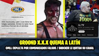 GROOND VS LATÍN SE METIO CON EL JEFE  CMLL VS COMUNICADOS FALSOS  QUE PASO CON EL CANAL DE SHOCKER [upl. by Layap307]